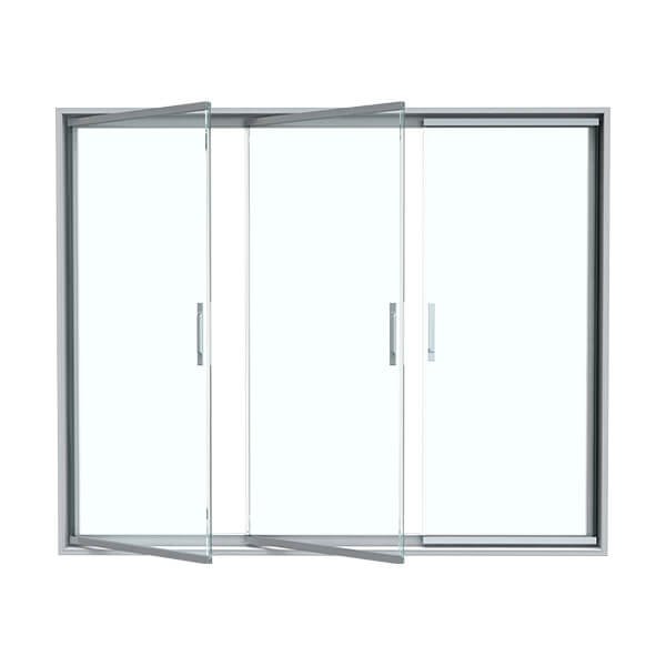 PARTSAY ACRYLIC FRAMELESS GLASS DOOR FD-01_Front Open Door