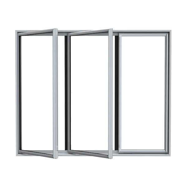PARTSAY WIDE ALUMINUM FRAMED GLASS DOOR WA-01_Front Open Door