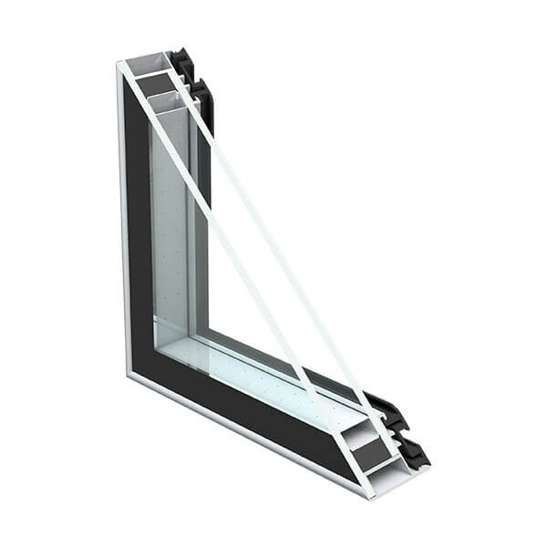 PARTSAY 22MM WIDE FRAMELESS GLASS DOOR FD-02_2 Layer Glass