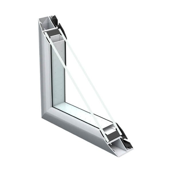 PARTSAY SLIM ALUMINUM FRAMED GLASS DOOR SA-01_2 Layer Glass