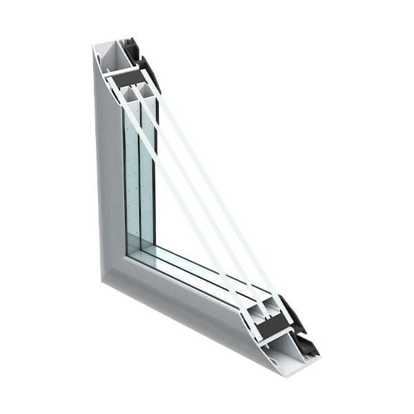 PARTSAY SLIM ALUMINUM FRAMED GLASS DOOR SA-01_3 Layer Glass