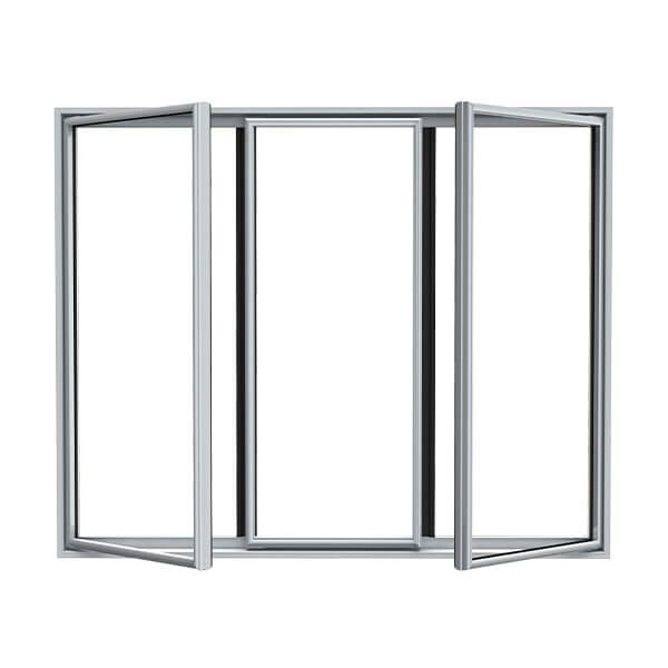 PARTSAY SLIM ALUMINUM FRAMED GLASS DOOR SA-01_Front Open Door